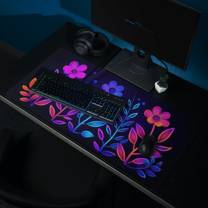 Tapis De Souris Original Jardin Botanique Néon - La Planète Gaming