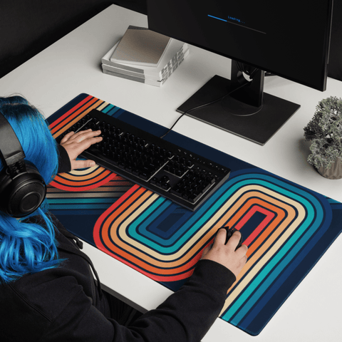 Tapis De Souris Original Lignes Rétro - La Planète Gaming