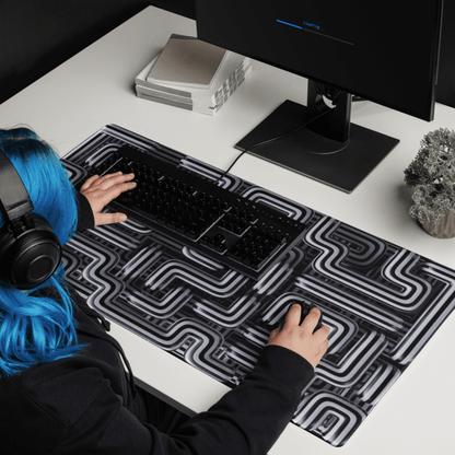 Tapis De Souris Original Motif Labyrinthe Géométrique - La Planète Gaming