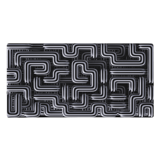 Tapis De Souris Original Motif Labyrinthe Géométrique - La Planète Gaming