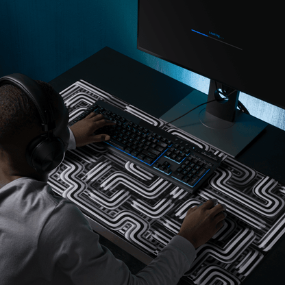 Tapis De Souris Original Motif Labyrinthe Géométrique - La Planète Gaming