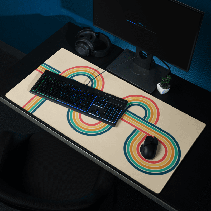 Tapis De Souris Original Motif Rétro Vintage - La Planète Gaming