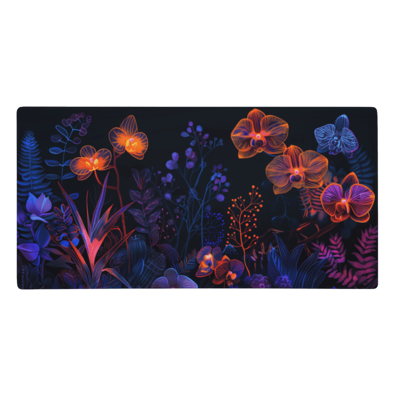 Tapis De Souris Original Orchidées Lumineuses - La Planète Gaming