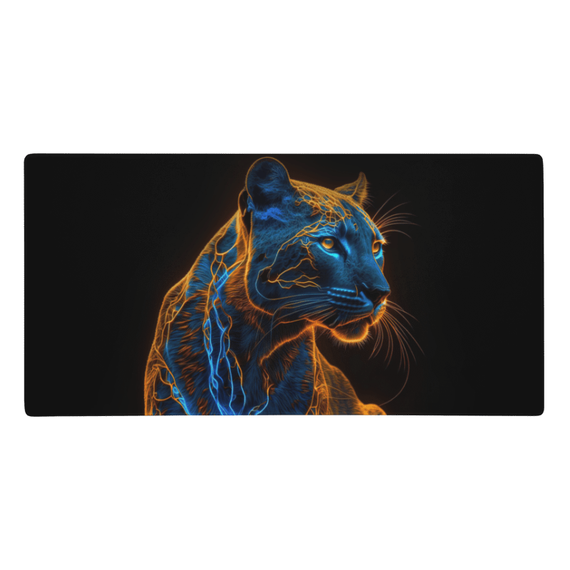 Tapis De Souris Original Panthère Néon Électrique - La Planète Gaming
