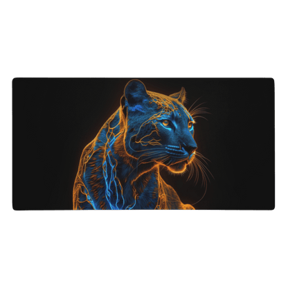 Tapis De Souris Original Panthère Néon Électrique - La Planète Gaming