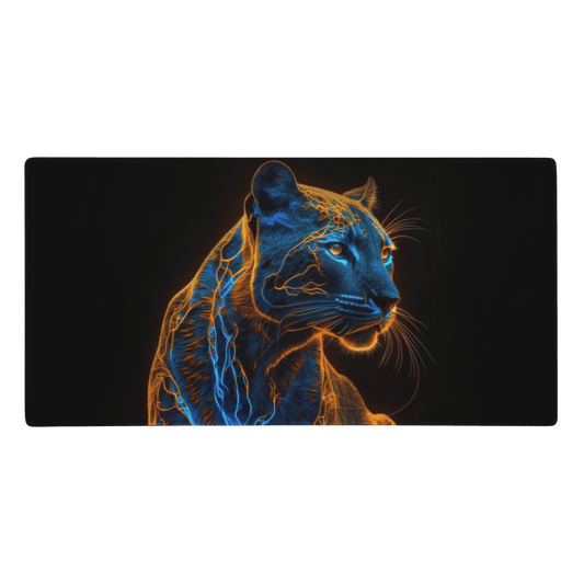 Tapis De Souris Original Panthère Néon Électrique - La Planète Gaming