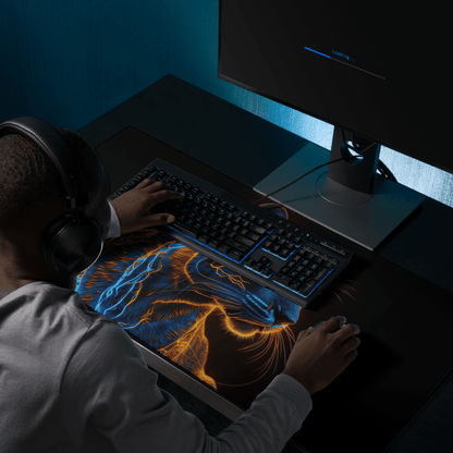 Tapis De Souris Original Panthère Néon Électrique - La Planète Gaming