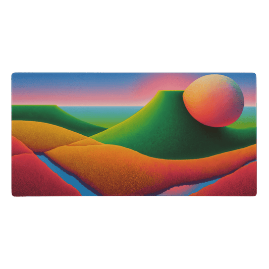 Tapis De Souris Original Paysage Abstrait Surréaliste - La Planète Gaming