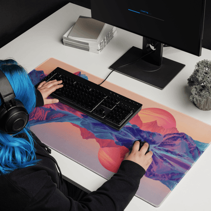 Tapis De Souris Original Paysage Synthwave - La Planète Gaming