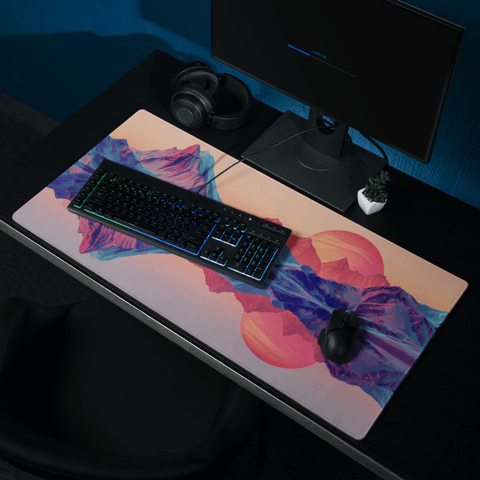 Tapis De Souris Original Paysage Synthwave - La Planète Gaming