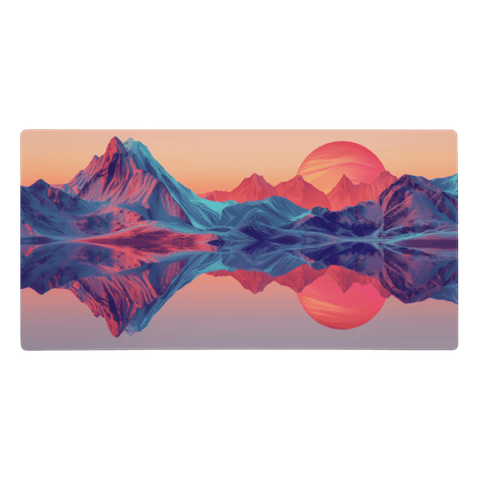 Tapis De Souris Original Paysage Synthwave - La Planète Gaming