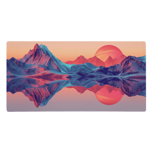 Tapis De Souris Original Paysage Synthwave - La Planète Gaming