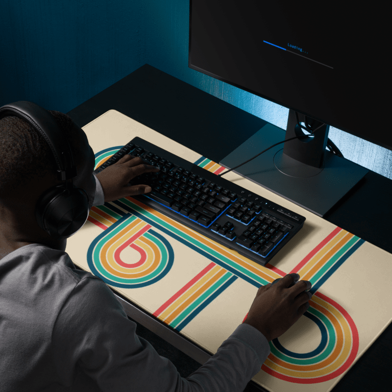 Tapis De Souris Original Typographie Rétro - La Planète Gaming