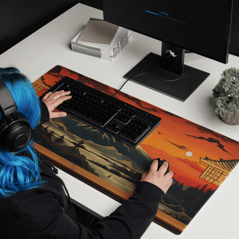 Tapis De Souris Paysage Japonais Ukiyo - e - La Planète Gaming