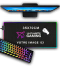 Tapis de Souris Personnalisé RGB (35x70cm) - La Planète Gaming