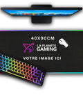 Tapis de Souris Personnalisé RGB (40x90cm) - La Planète Gaming