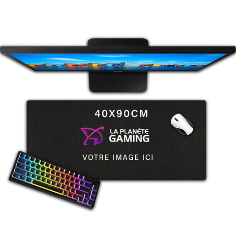 Tapis de Souris Personnalisé XL (40x90cm) - La Planète Gaming