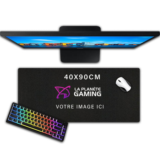 Tapis de Souris Personnalisé XL (40x90cm) - La Planète Gaming