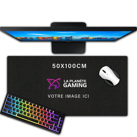 Tapis de Souris Personnalisé XXL (50x100cm) - La Planète Gaming