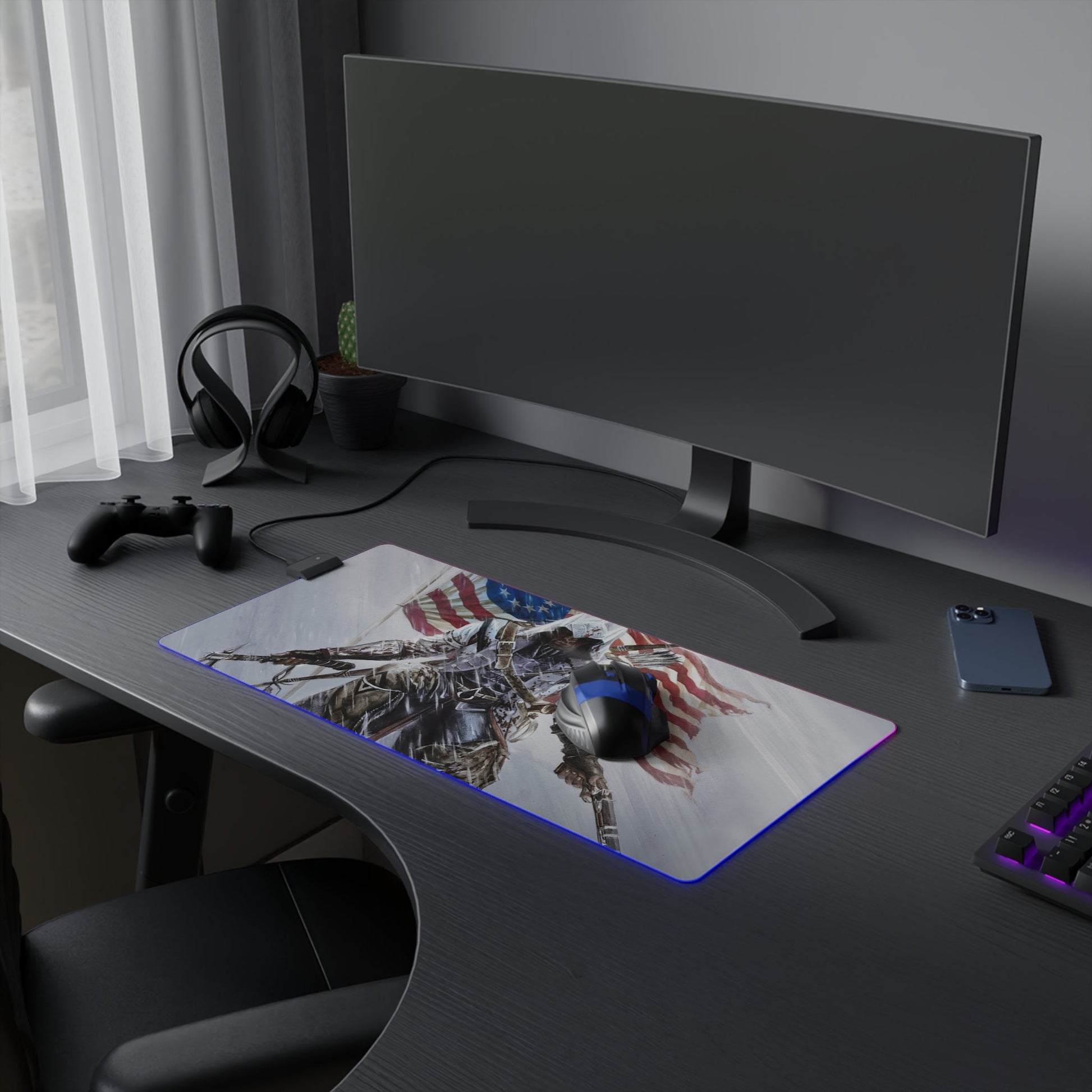 Tapis de Souris RGB Assassin Patriote - La Planète Gaming