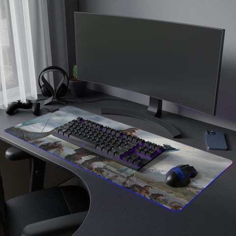 Tapis de Souris RGB Bataille Vikings - La Planète Gaming