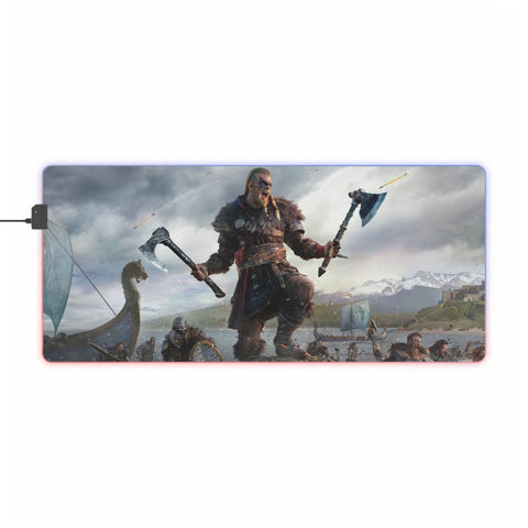 Tapis de Souris RGB Bataille Vikings - La Planète Gaming