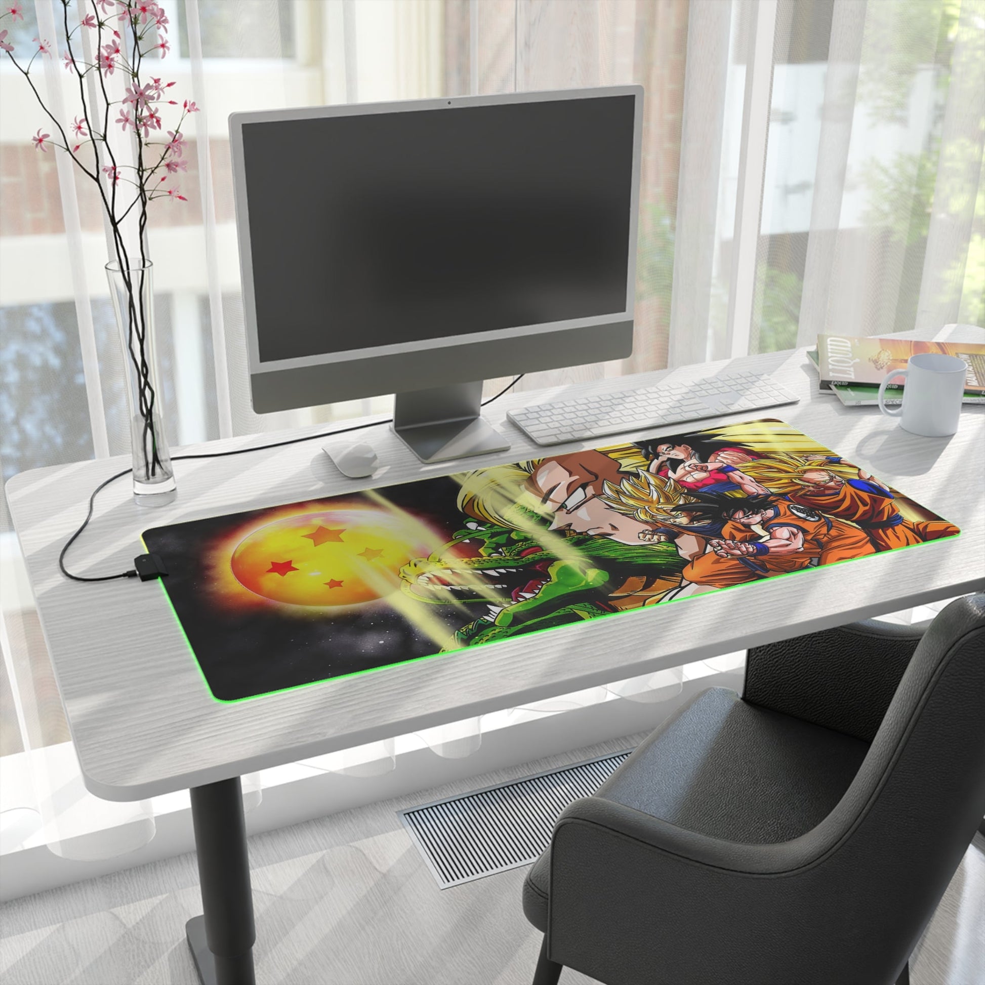 Tapis de Souris RGB Évolution des Saiyans - La Planète Gaming