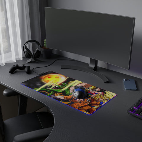 Tapis de Souris RGB Évolution des Saiyans - La Planète Gaming