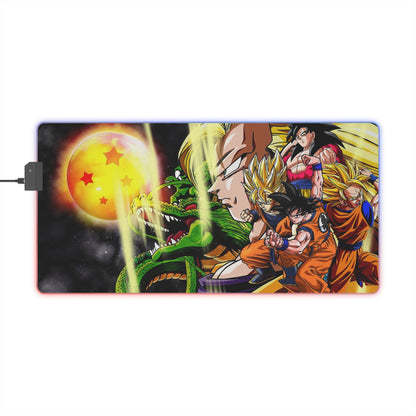 Tapis de Souris RGB Évolution des Saiyans - La Planète Gaming