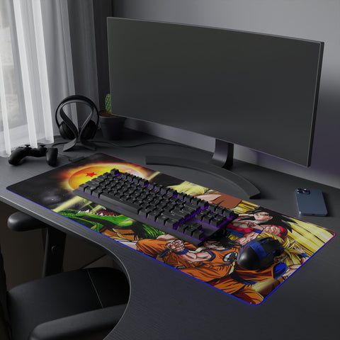 Tapis de Souris RGB Évolution des Saiyans - La Planète Gaming