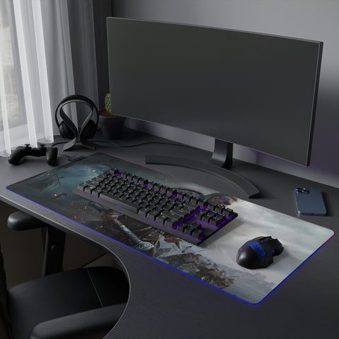 Tapis de Souris RGB Guerrier Valhalla - La Planète Gaming