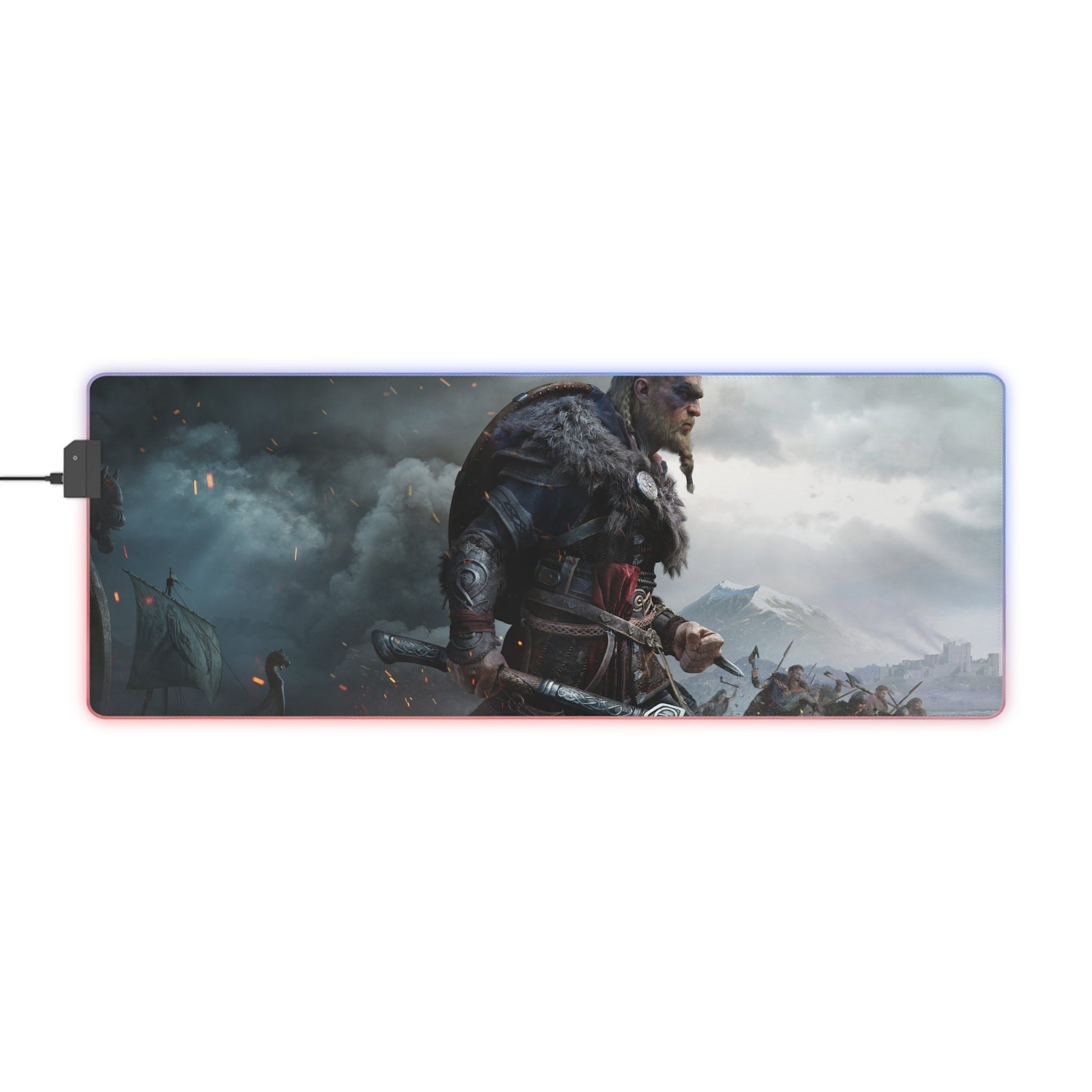 Tapis de Souris RGB Guerrier Valhalla - La Planète Gaming
