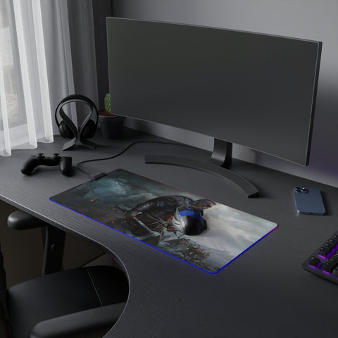 Tapis de Souris RGB Guerrier Valhalla - La Planète Gaming