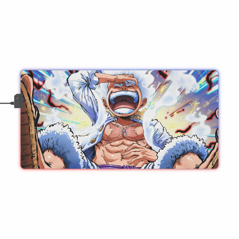 Tapis De Souris RGB Luffy Gear 5 - La Planète Gaming