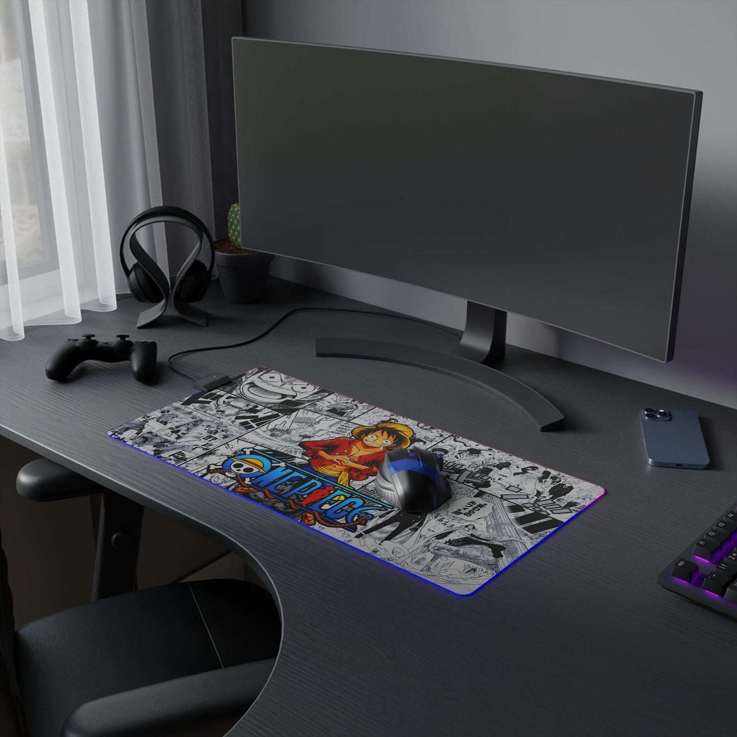 Tapis De Souris RGB One Piece Luffy - La Planète Gaming