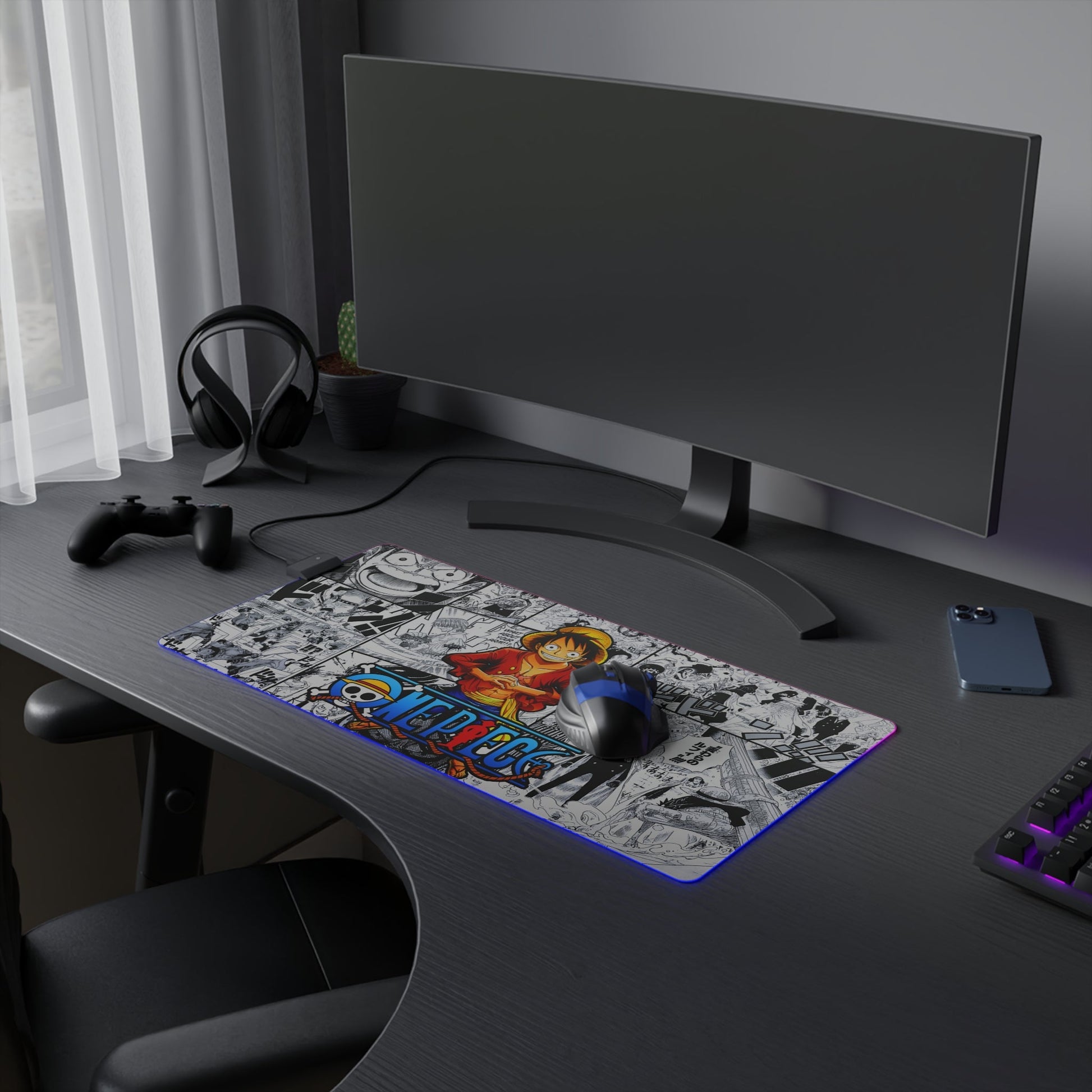 Tapis De Souris RGB One Piece Luffy - La Planète Gaming