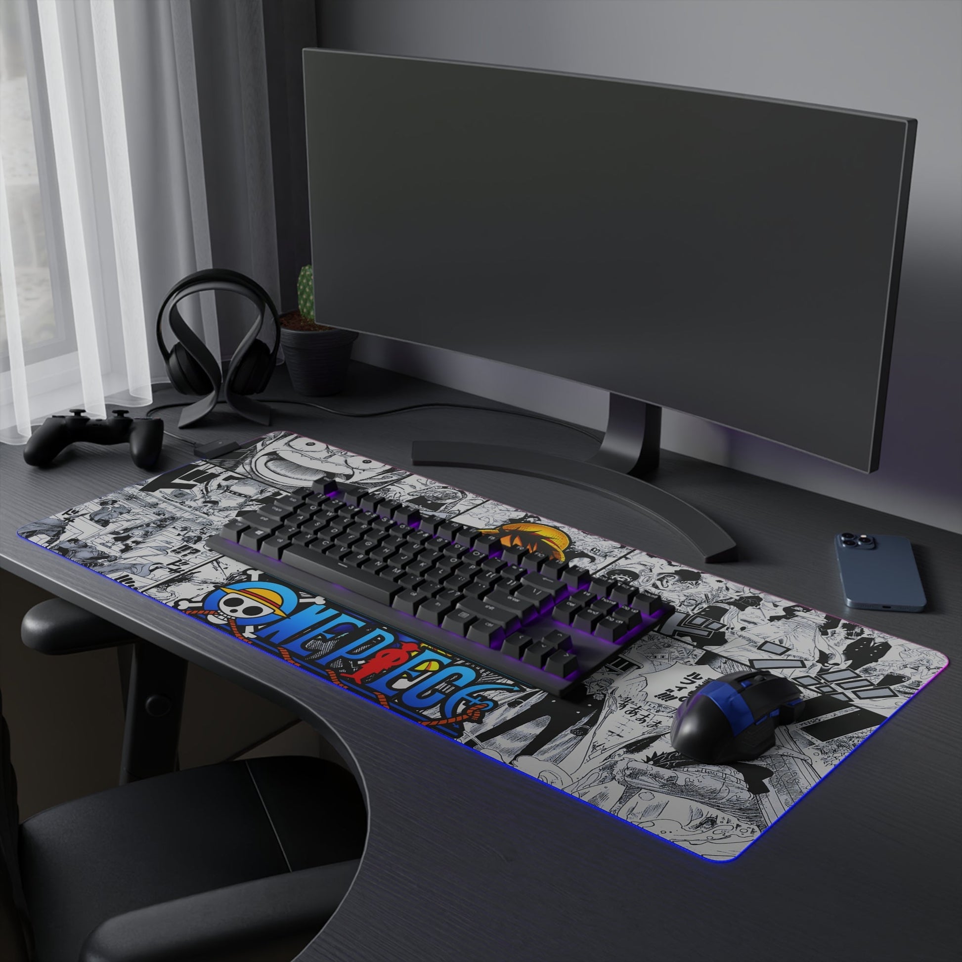 Tapis De Souris RGB One Piece Luffy - La Planète Gaming