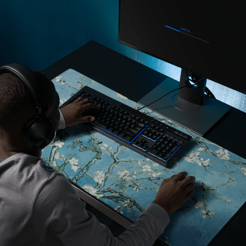 Tapis De Souris Van Gogh Amandier En Fleurs - La Planète Gaming