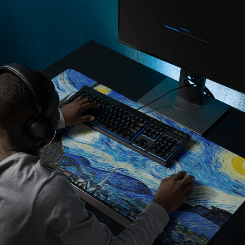 Tapis De Souris Van Gogh La Nuit Étoilée - La Planète Gaming