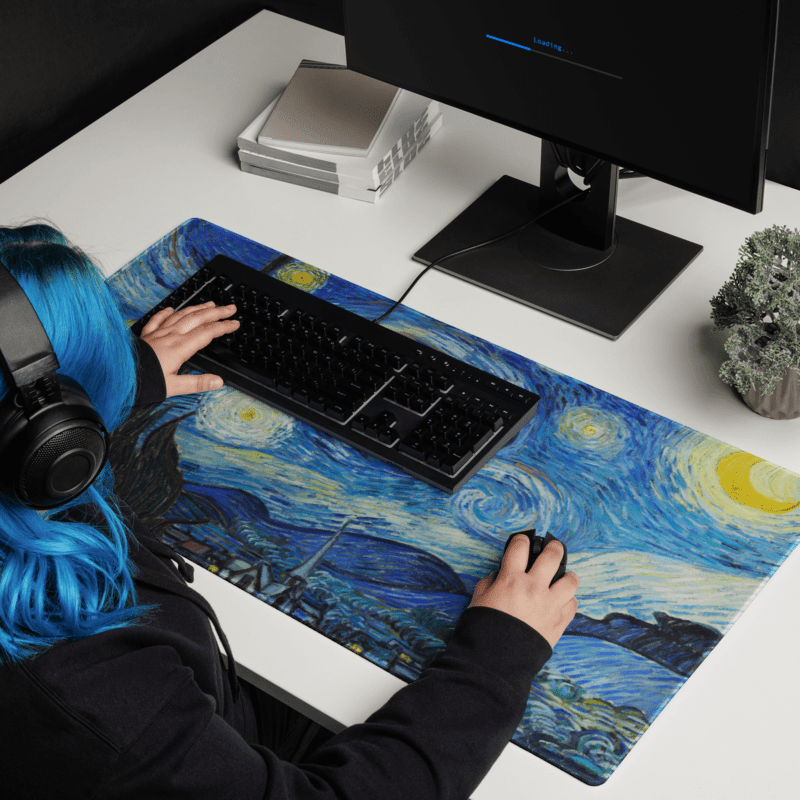 Tapis De Souris Van Gogh La Nuit Étoilée - La Planète Gaming