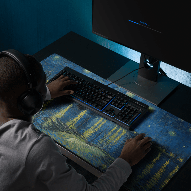 Tapis De Souris Van Gogh Nuit Étoilée Sur Le Rhône - La Planète Gaming