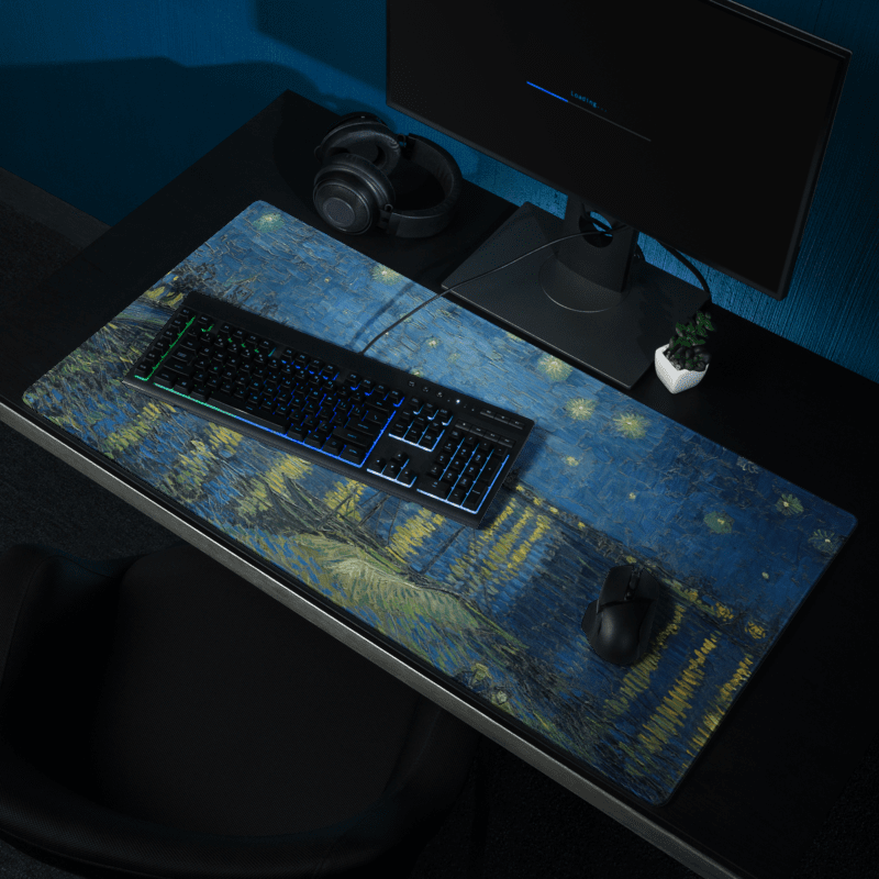 Tapis De Souris Van Gogh Nuit Étoilée Sur Le Rhône - La Planète Gaming