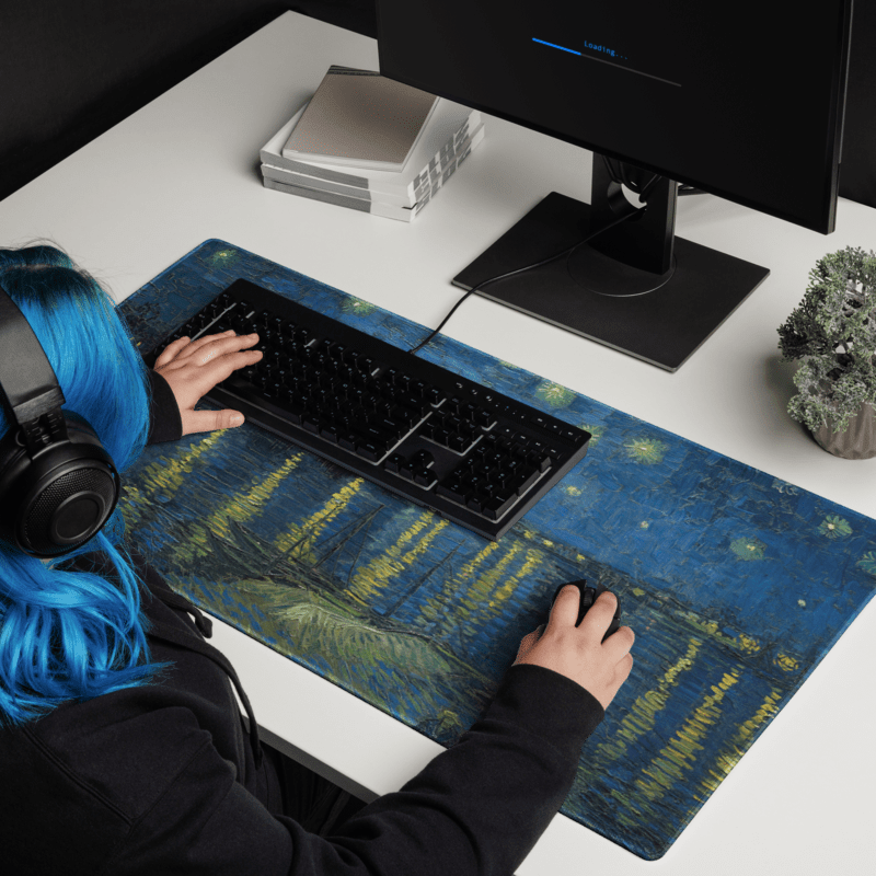 Tapis De Souris Van Gogh Nuit Étoilée Sur Le Rhône - La Planète Gaming